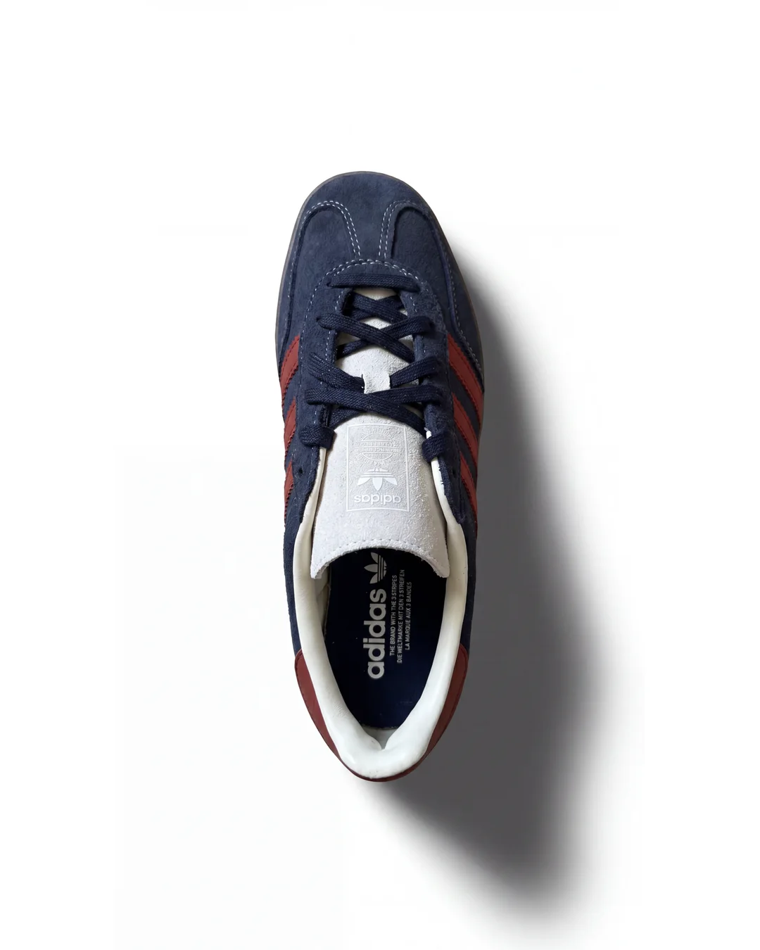 Adidas Gazelle Indoor Navy Burgundy Translucent vista 5 - 100% Original SJT Mayoreo