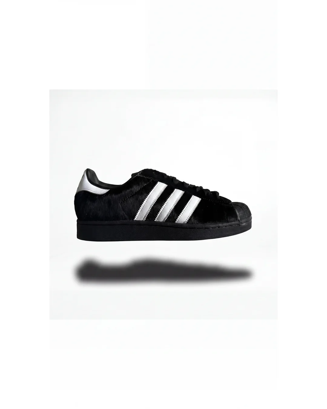 Adidas Superstar Black Cow Fur Edition vista 2 - 100% Original SJT Mayoreo