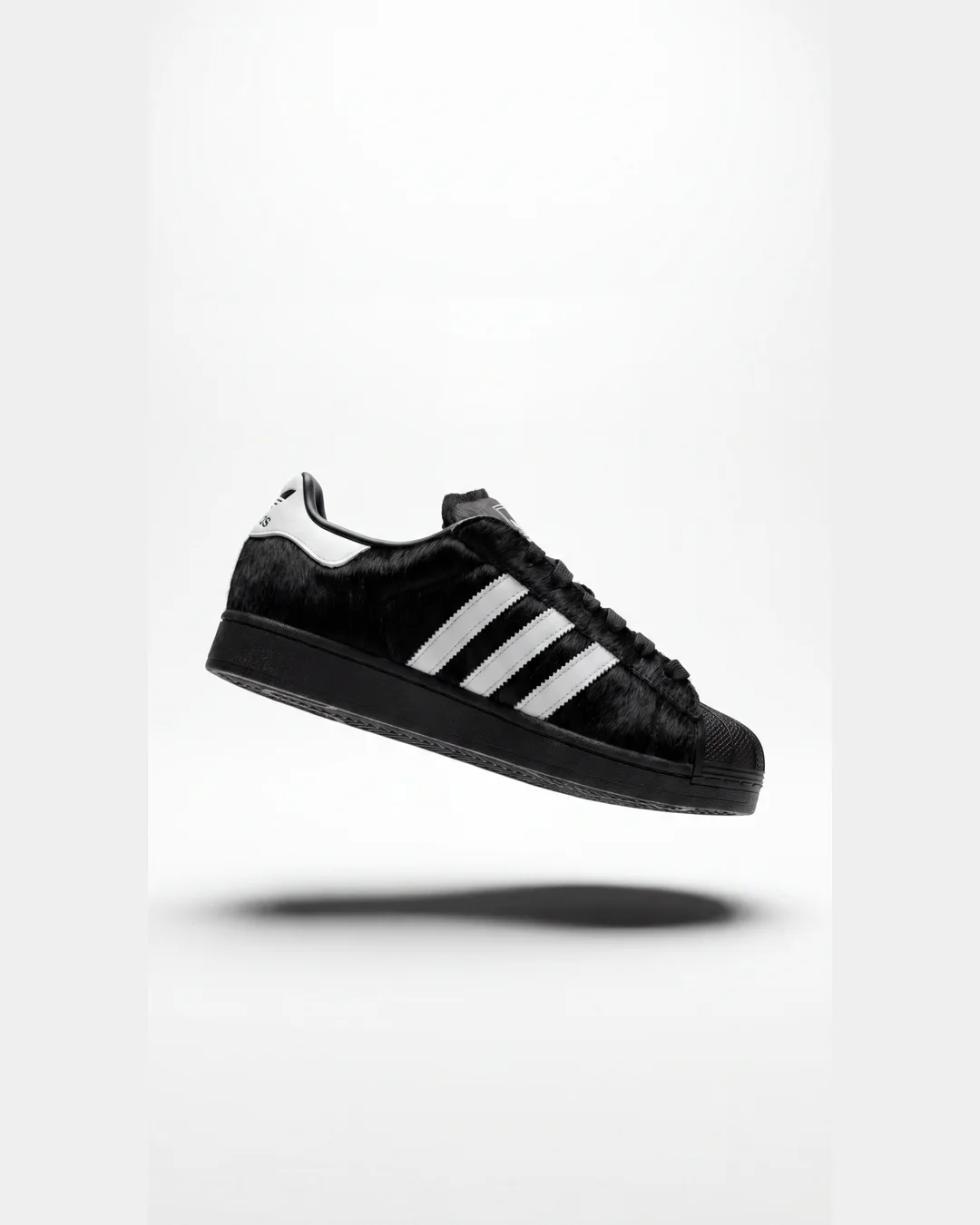 Adidas Superstar Black Cow Fur Edition vista 6 - 100% Original SJT Mayoreo