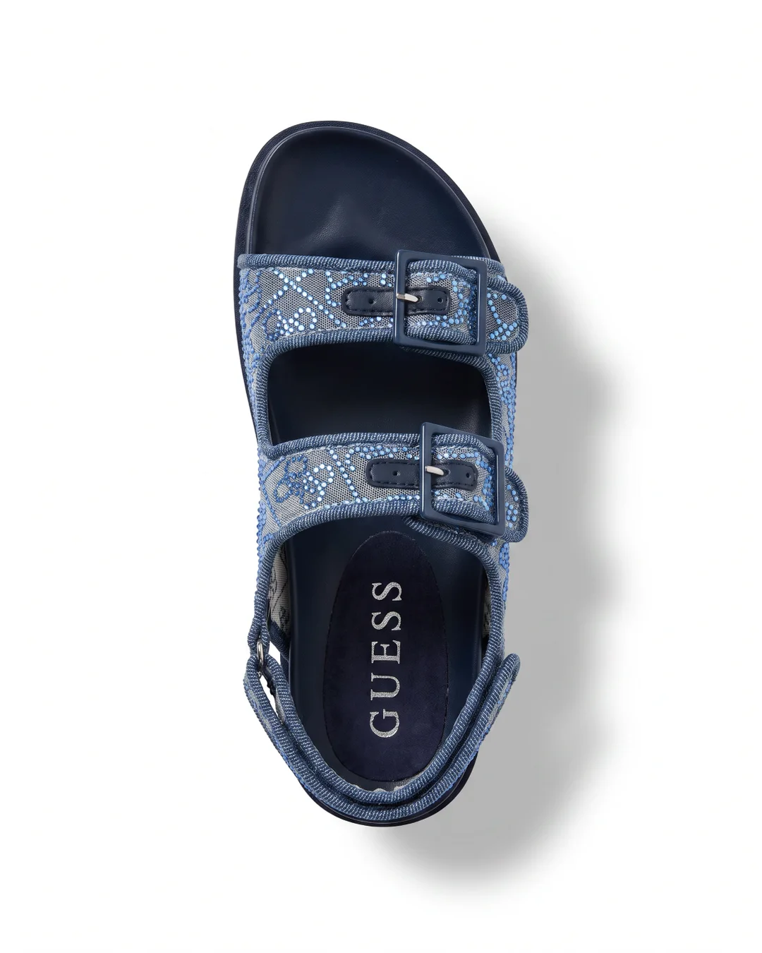 GUESS FUNZY Sandalias para Dama Medium Blue vista 5 - 100% Original SJT Mayoreo