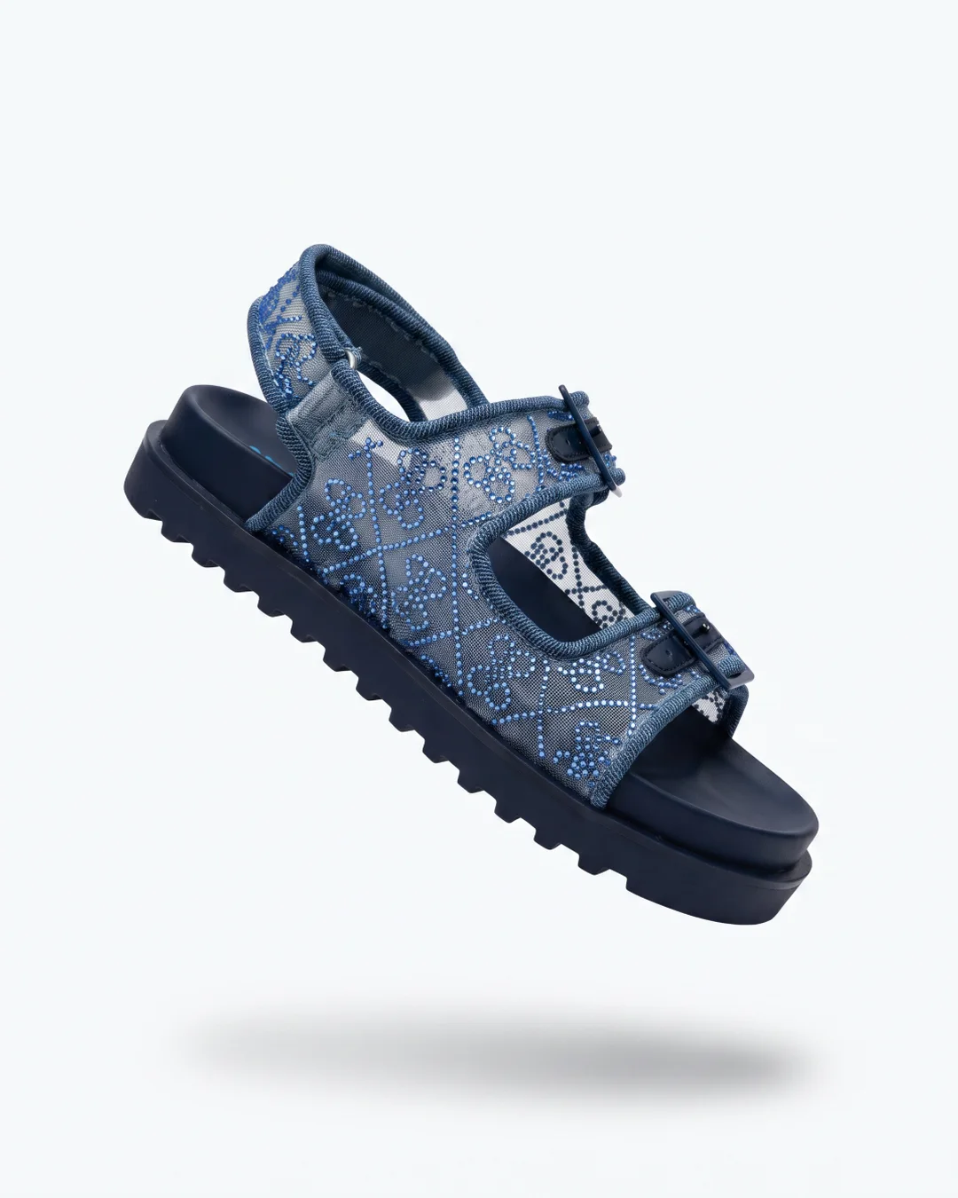 GUESS FUNZY Sandalias para Dama Medium Blue vista 6 - 100% Original SJT Mayoreo