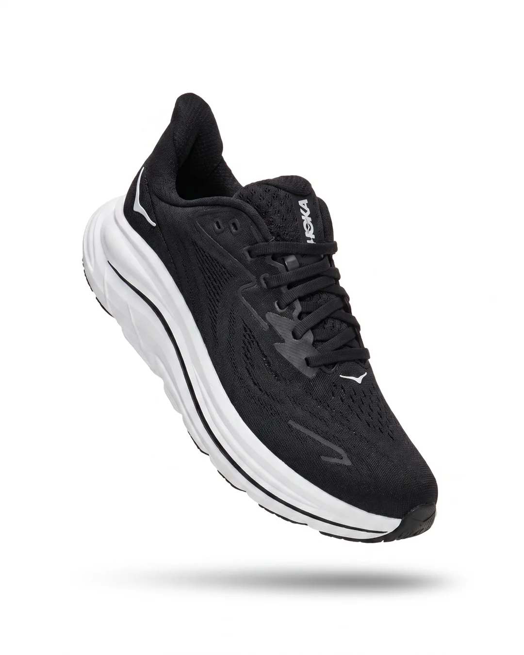 HOKA Clifton 10 BWHT Women Black White vista 6 - 100% Original SJT Mayoreo