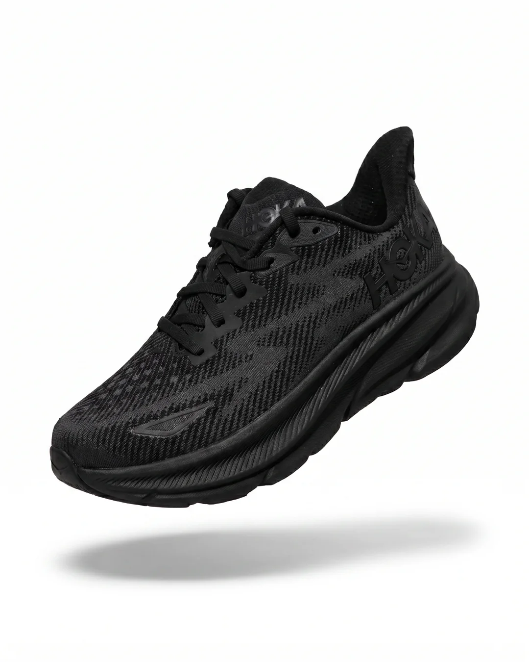 HOKA Clifton 9 Triple Black Talla 25cm - Calzado 100% Original Saldos USA en SJT Mayoreo Monterrey
