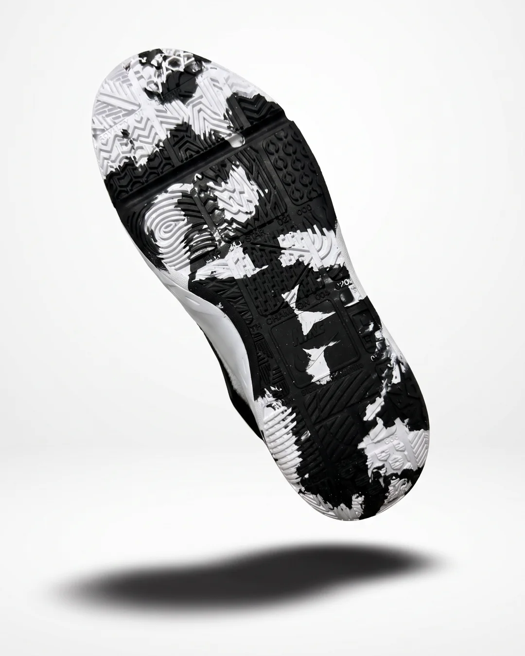 Nike Team Hustle D12 GS 'White Black' vista 3 - 100% Original SJT Mayoreo