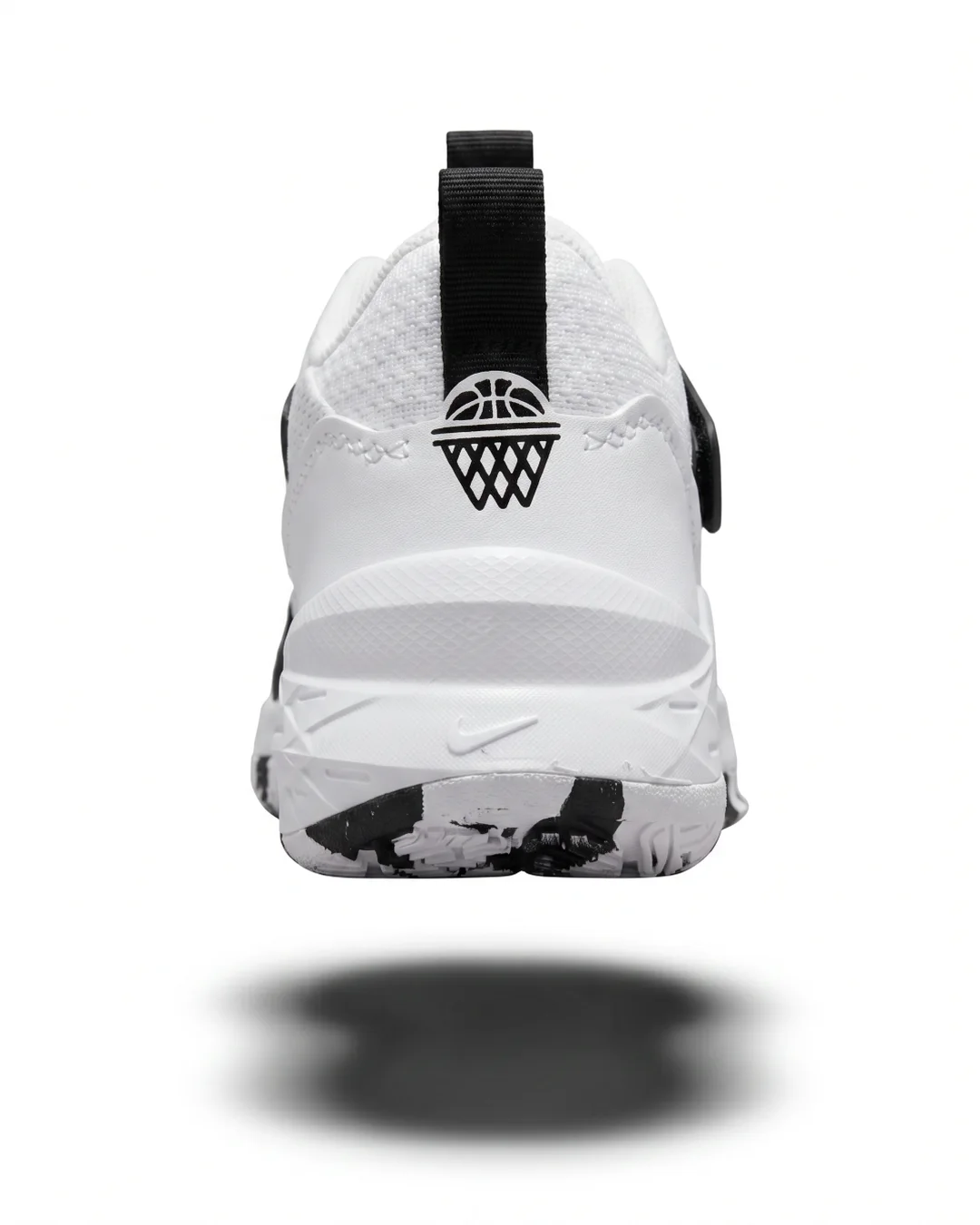 Nike Team Hustle D12 GS 'White Black' vista 4 - 100% Original SJT Mayoreo
